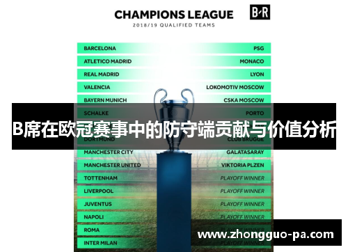 B席在欧冠赛事中的防守端贡献与价值分析